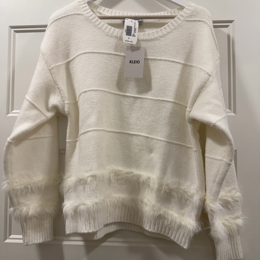 Kelio Women's Ivory Textured Sweater